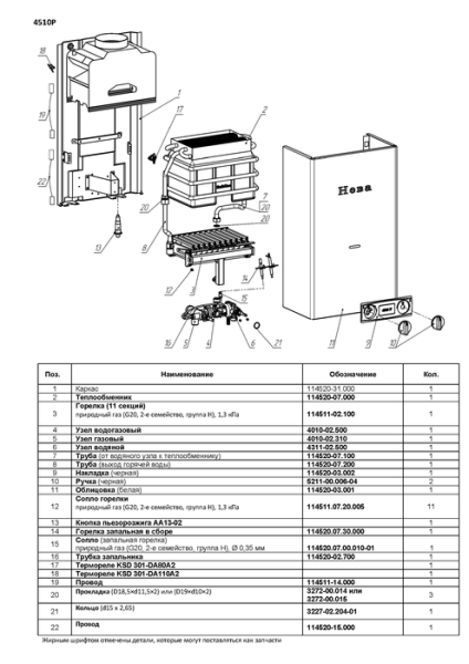 Газовый проточный водонагреватель BaltGaz NEVA-4510P
