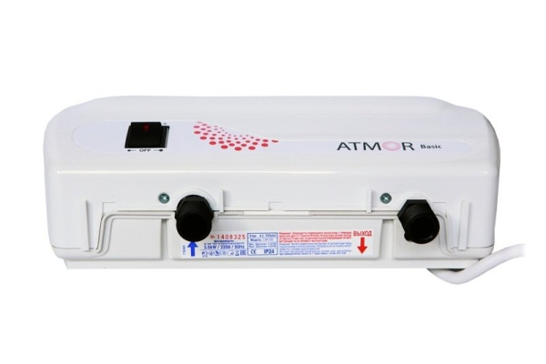 Электрический проточный водонагреватель 3,5 кВт Atmor Basic 3500 кухня
