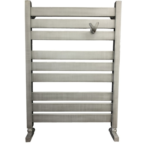 Водяной полотенцесушитель Ника ЛМ-7 80/50 Matt Antique Silver с вентилями