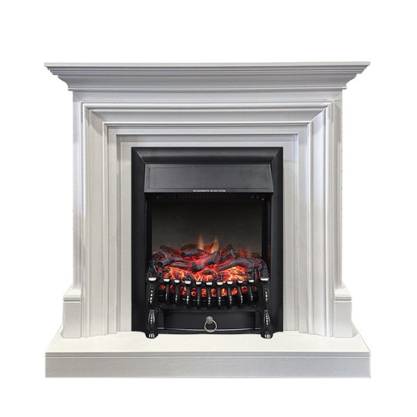 Электрокамин с классическим очагом 2D Royal Flame Bradford с очагом Majestic FX / Fobos FX (Белый)