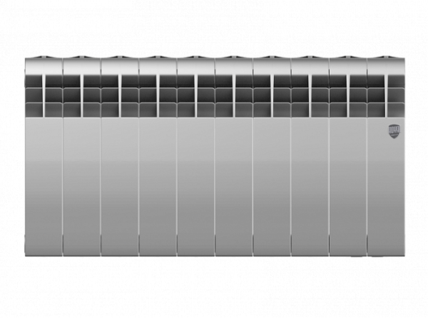 Биметаллический радиатор Royal Thermo Biliner 350 Silver Satin 10 секц.