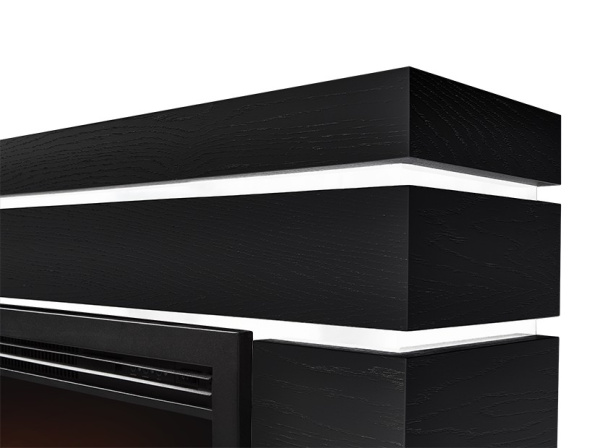 Широкий портал Firelight Moderno 25 шпон чёрный дуб