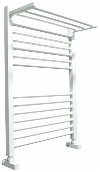 Водяной полотенцесушитель Ника ЛМ-3 80/50 RAL9016 белый матовый с вентилями