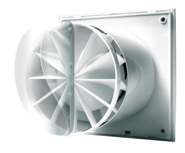 Вытяжка для ванной диаметр 150 мм Europlast EET150HTA с таймером и датчиком влаги (антрацит)