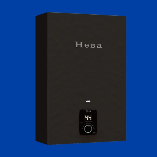 Газовый проточный водонагреватель Neva 5514 бархат черный