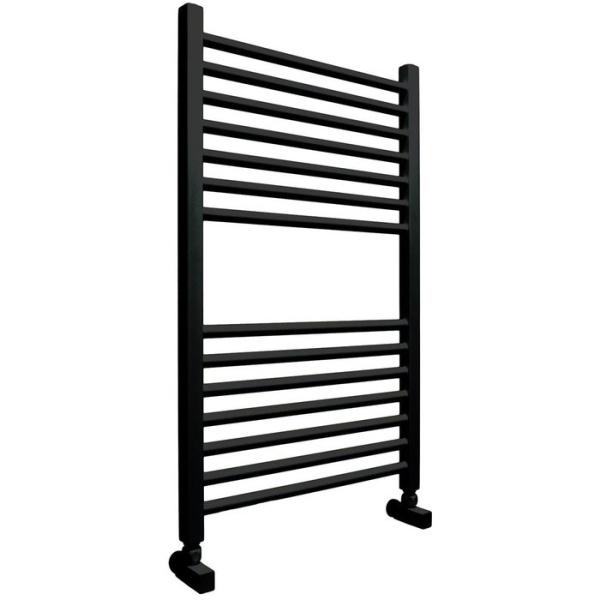 Водяной полотенцесушитель Ника ЛМ-2 80/40 RAL9005 черный матовый с вентилями