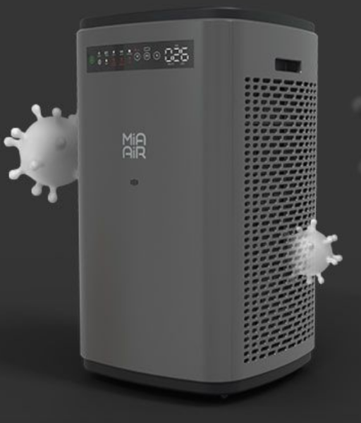 Очиститель воздуха со сменными фильтрами Mia Air Черный