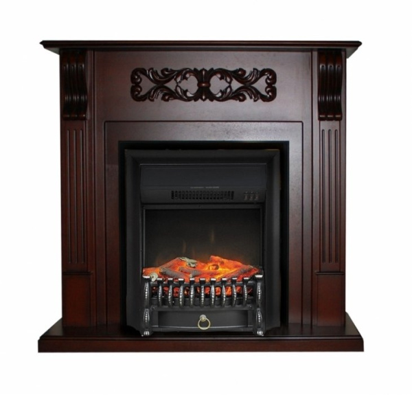 Электрокамин с классическим очагом 2D Royal Flame Venice с очагом Majestic FX / Fobos FX