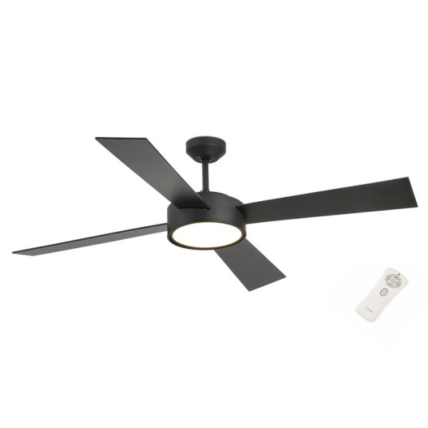 Вентилятор с подсветкой Faro HYDRA BLACK 16W LED (33725)