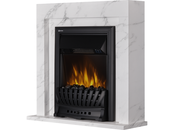 Классический портал для камина Firelight Simple Classic белый мрамор