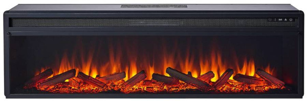 Линейный электрокамин Royal Flame Edinburg 60 (темный орех) с очагом Vision 60 LOG LED