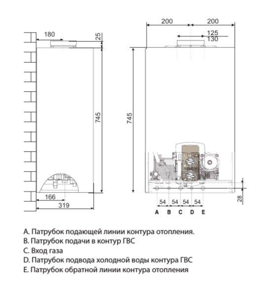 Настенный газовый котел Chaffoteaux Pigma ULTRA 25 CF