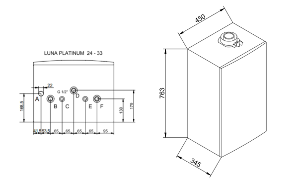 Настенный газовый котел Baxi LUNA PLATINUM+ 24 GA