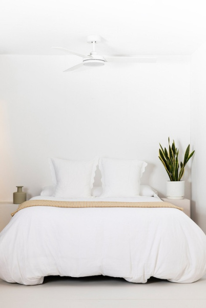 Вентилятор с подсветкой Faro BARTH White