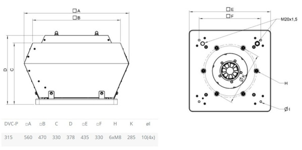 Крышный вентилятор Systemair DVC 315E-P EC