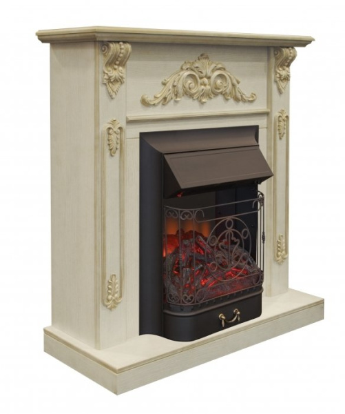 Электрокамин с классическим очагом 2D Real-Flame Anita WTG с очагами Fobos/Majestic