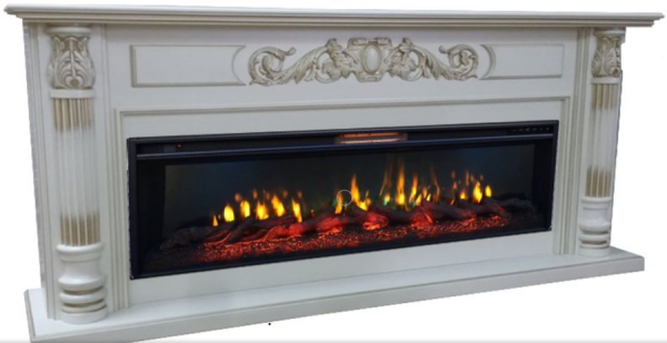 Линейный электрокамин InterFlame Лорд с очагом FreeSpace 60 LED FX QZ