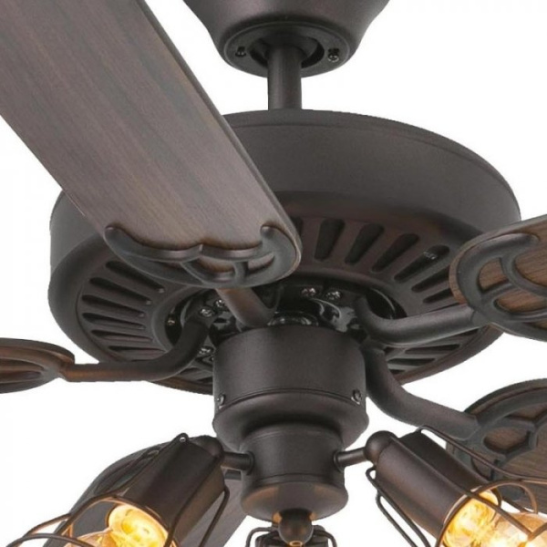 Вентилятор с подсветкой Faro Yakarta Brown 3L (33713-13)