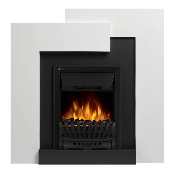 Классический портал для камина Firelight Tetris Classic белый, серый