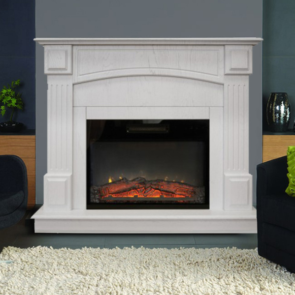 Электрокамин с широким очагом 2D Real-Flame Carolina 25,5/24 WT с очагом Kendal 24