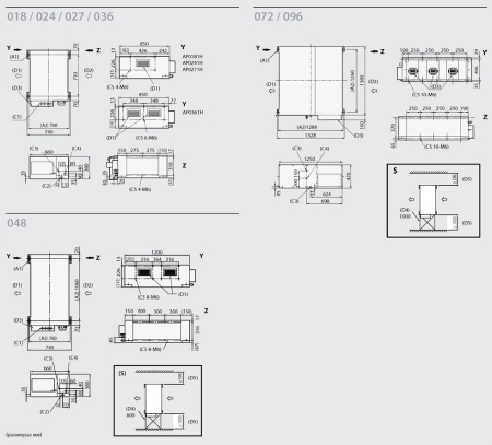 Канальный внутренний блок VRF системы Toshiba MMD-AP0964Н-Е