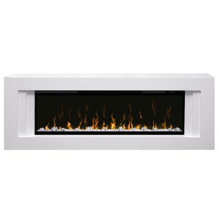 Линейный электрокамин Dimplex Line Белый с очагом Ignite XLF 50