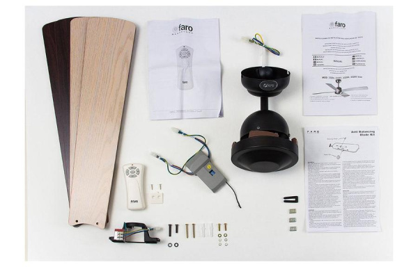 Вентилятор без подсветки Faro Ibiza Marron Oxido (33288)