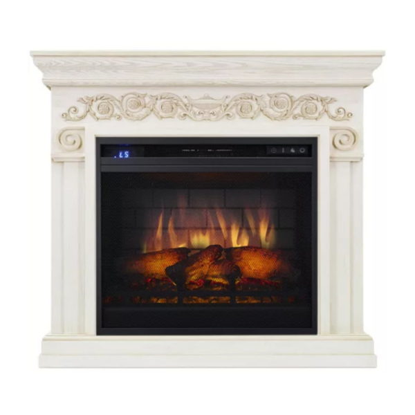 Электрокамин с классическим очагом 3D Royal Flame Athena с очагом Vision 23 EF LED 3 D FX (Белый)