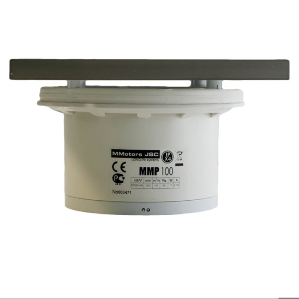 Вытяжка для ванной диаметр 100 мм Mmotors ММ-Р 08 квадрат 169 м3/ч 18 Вт обратный клапан/под плитку