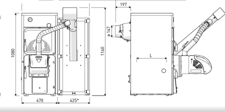 Твердотопливный котел Sime SOLIDA 8 PL+