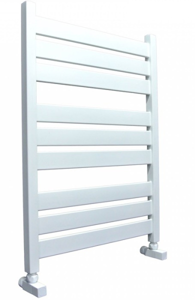 Водяной полотенцесушитель Ника ЛМ-7 80/50 RAL9016 белый матовый с вентилями