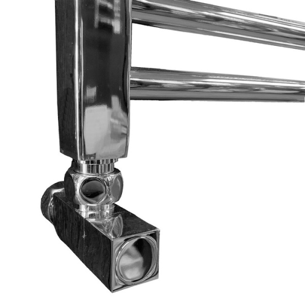 Водяной полотенцесушитель Ника ЛМ-2 Хром (Комплектация с вентилями) 120х50 -24