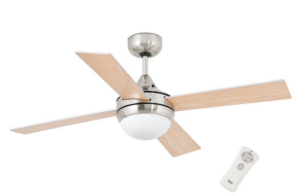 Вентилятор с подсветкой Faro MINI ICARIA MATT NICKEL (33699)