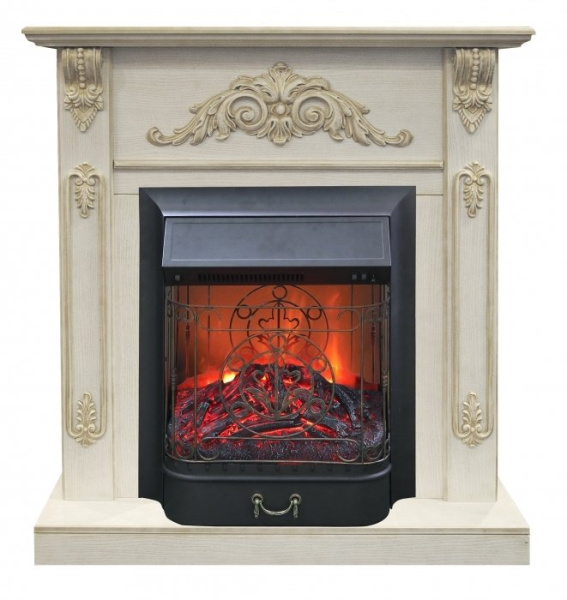 Электрокамин с классическим очагом 2D Real-Flame Anita WTG с очагами Fobos/Majestic