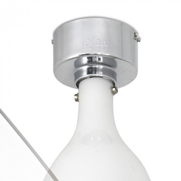 Вентилятор с подсветкой Faro Mini Eterfan Shiny White 1L (32020-9)