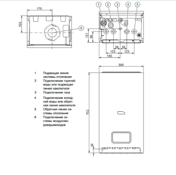 Настенный газовый котел Protherm Рысь К 25 MKO (0010020289)