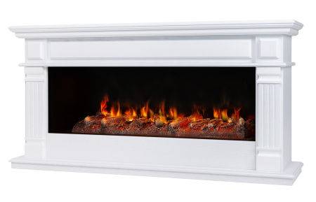 Линейный электрокамин Real-Flame ISLANDIA CST1000 WT с очагом 3D CASSETTE 1000