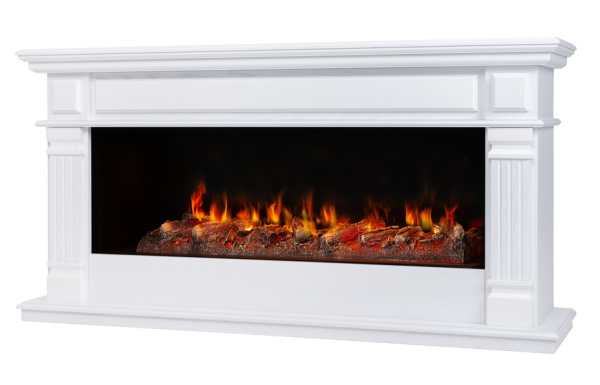 Линейный электрокамин Real-Flame ISLANDIA CST1000 WT с очагом 3D CASSETTE 1000