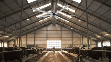 Вентилятор без подсветки Vortice Nordik HVLS Super Blade 600/240