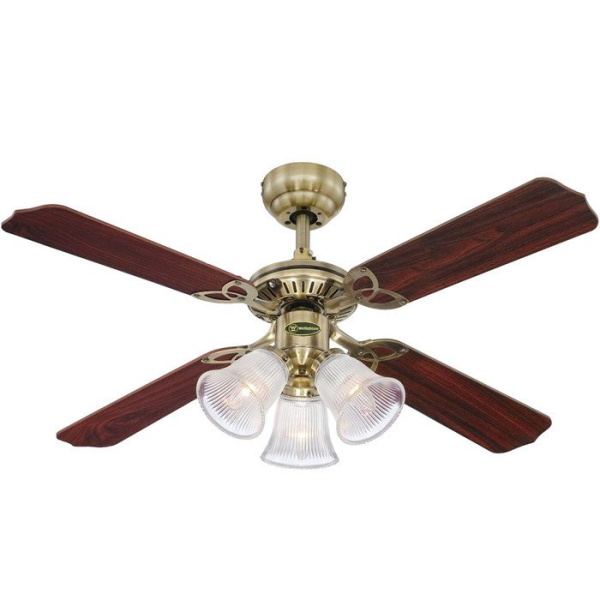 Вентилятор с подсветкой Westinghouse Princess Trio Brass