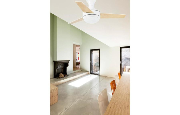 Вентилятор с подсветкой Faro MINI UFO WHITE (33454)