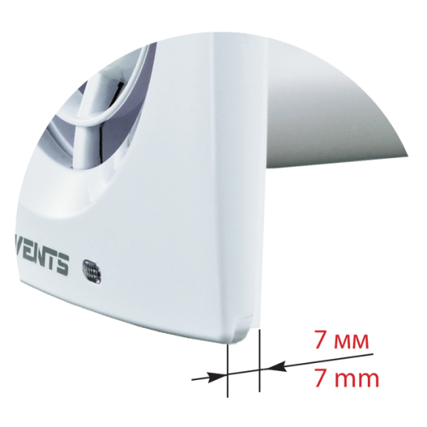 Вытяжка для ванной диаметр 100 мм Vents 100 Х1В