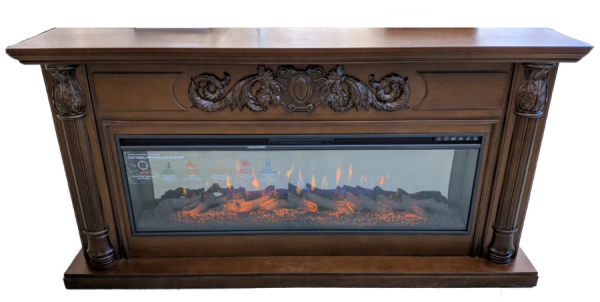 Линейный электрокамин InterFlame Лорд с очагом FreeSpace 60 LED FX QZ