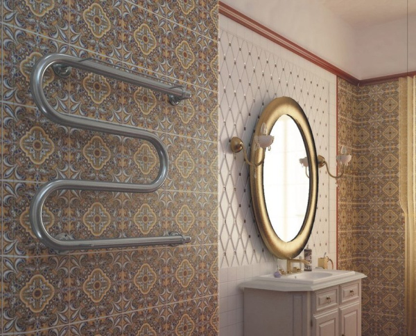 Водяной полотенцесушитель Terminus М-образный (3/4") 600х500