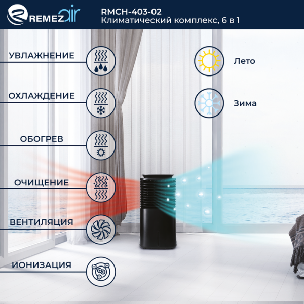 Традиционный увлажнитель воздуха REMEZair RMCH - 403-02