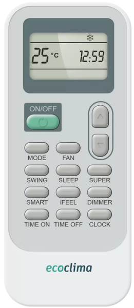 Настенный кондиционер (сплит-система) Ecoclima ECW/I-HE07/BB-4R2 / EC/I-HE07/B-4R2