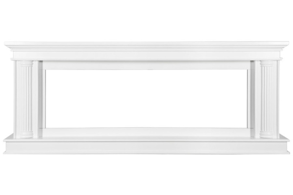 Линейный электрокамин Royal Flame Rome 60 (белый) с очагом Vision 60 LOG LED