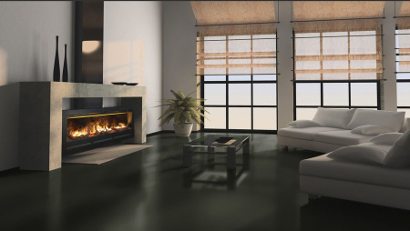 Линейный электрокамин Glenrich Flamenco 3D