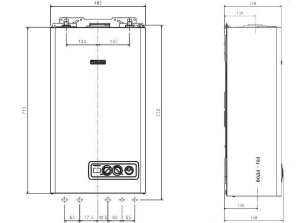 Настенный газовый котел Beretta CIAO 16 CSI