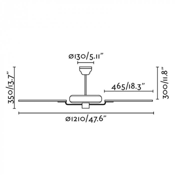 Вентилятор без подсветки Faro Yakarta Old Gold (33711)